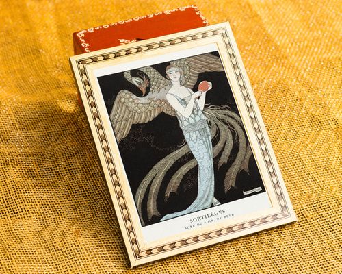 モードな大判ポスター NO.438】鳳凰とモダンガールのエレガントアートポスターお洒落モード