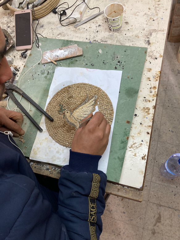 モザイクタイル＊チュニジア伝統工芸品　チュニジアの歴史を感じるモザイクアート　ロバ14 4枚目の画像