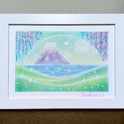 夏の思い出(2Lサイズ。色鉛筆画。複製画) 絵画 美琴 通販 5570205