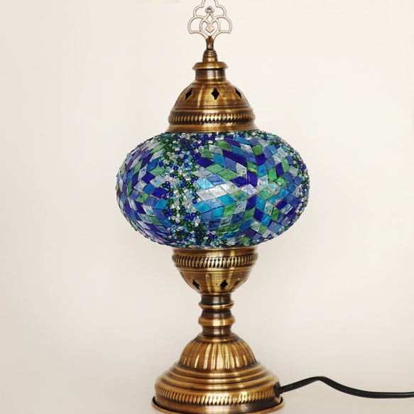 Turkish Mosaic lamp[Desk type]LARGE-Summer *Free shipping 第3張的照片