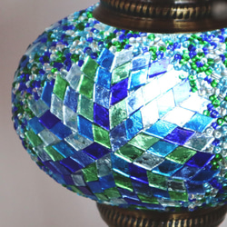Turkish Mosaic lamp[Desk type]LARGE-Summer *Free shipping 第5張的照片