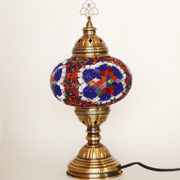 Turkish Mosaic lamp[Desk type]LARGE-Mix *Free shipping 第2張的照片