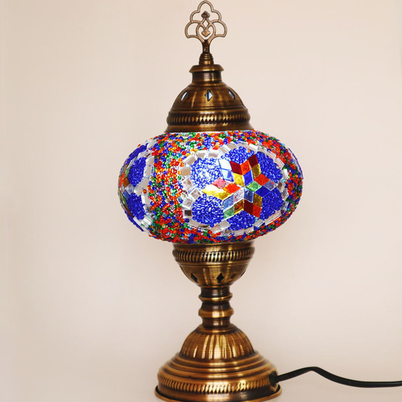 Turkish Mosaic lamp[Desk type]LARGE-Mix *Free shipping 第3張的照片