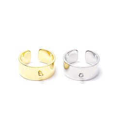 w0035 [1 件] 相容尺寸 11-13，帶戒指的簡單帶子，銀戒指配件，戒指零件 第6張的照片
