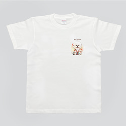 【 晴れ着姿の ビションフリーゼ  】Tシャツ　おしゃれ　かわいい　犬　ペット　うちの子　プレゼント　ギフト 4枚目の画像