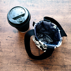 ハートめっちゃ使いやすい!!保冷保温機能付き裏地使用！あると便利‼︎「私のコーヒーバッグ」  ドリンクホルダー　 5枚目の画像