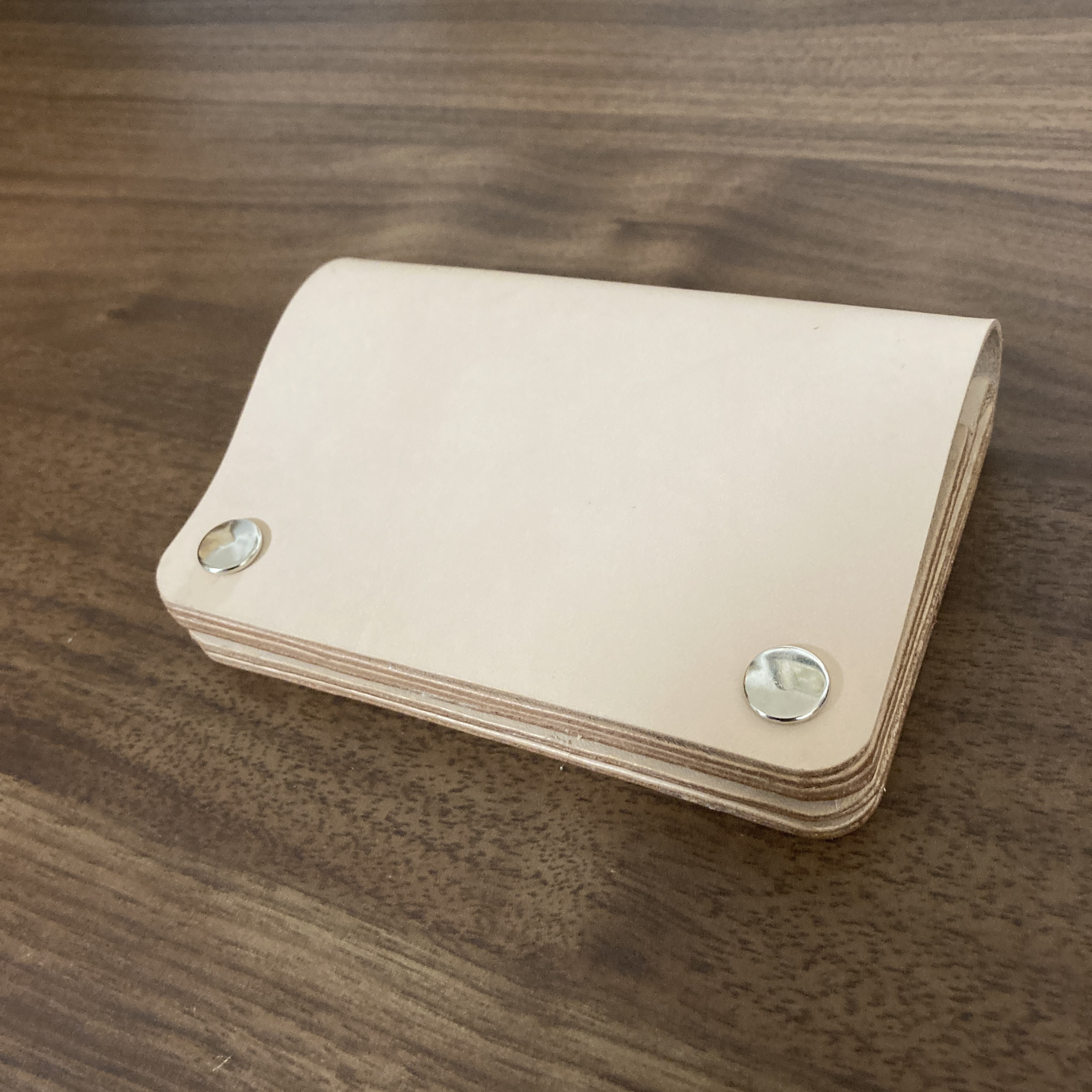 本革 牛革 ヌメ革 総手縫い ミニトラッカーウォレット コンパクトウォレット  ミニ財布