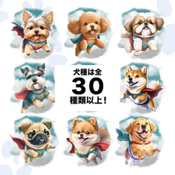 【 ヒーロー 柴犬 】 Tシャツ　おしゃれ　かわいい　犬　ペット　うちの子　プレゼント　ギフト 7枚目の画像