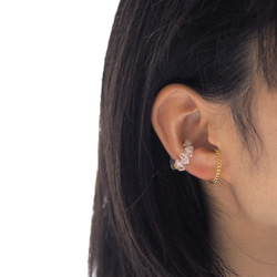 2way｜天然石 x 水晶耳夾的選擇｜+環形耳夾｜EC-Set13-2 第16張的照片