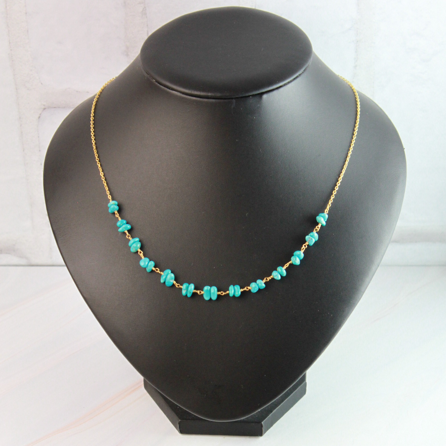 スリーピングビューティターコイズ　ネックレス