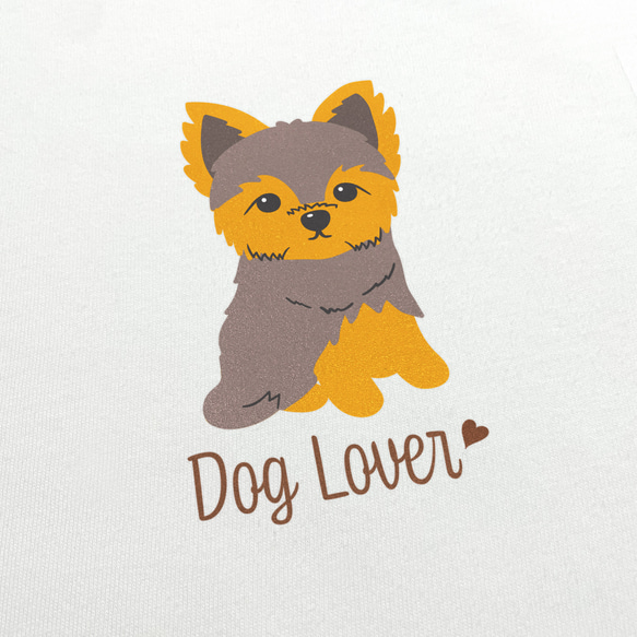 【 ヨークシャテリア シンプル柄 毛色2色 】  Tシャツ　おしゃれ　かわいい　犬　ペット　うちの子　プレゼント 3枚目の画像