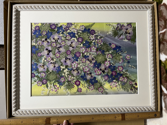 圧巻！お花のシンフォニー 押し花アート額 ギフト 母の日に