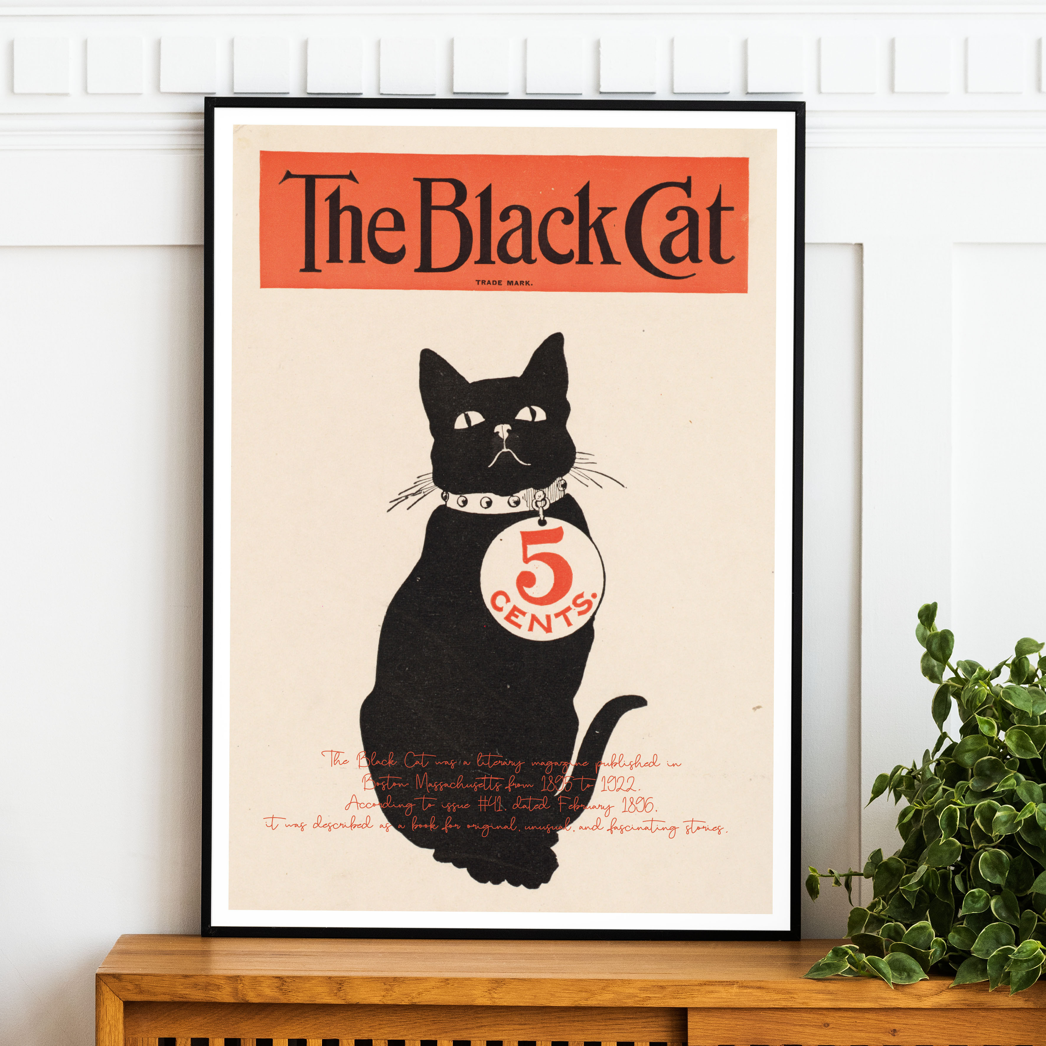 魅力的な価格 アメリカのリトグラフプリントポスター　お気に入りの猫 絵画