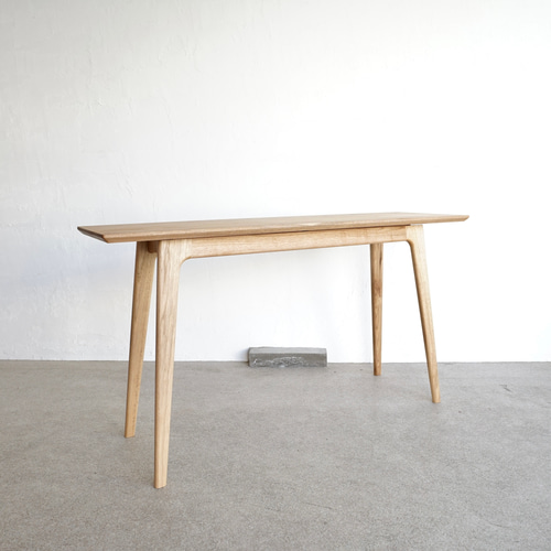 おもちページ／コンソールテーブル／木製ハンドメイド／受注製作作品 コンソールテーブル 玄関 スリム おしゃれ キッチン収納 北欧