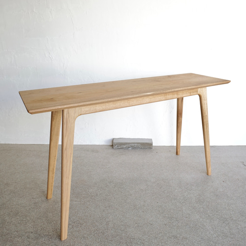 コンソールテーブル/140cm/胡桃(くるみ)無垢材/デスク/机/サイズ