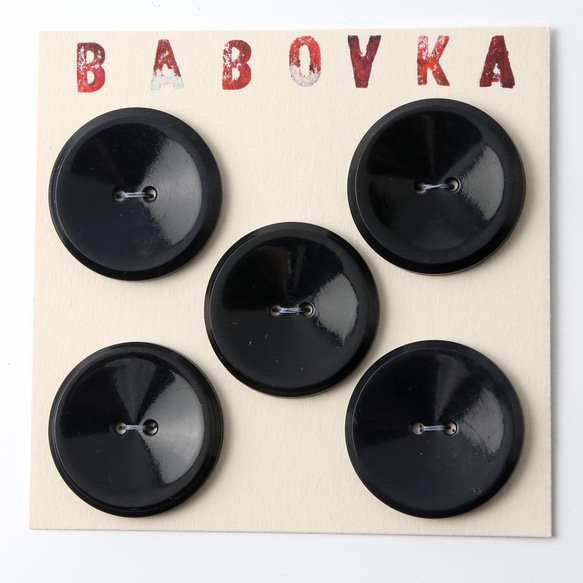 チェコ ベークライト・ボタン ヴィンテージ 3.3cm 4つ 1枚目の画像