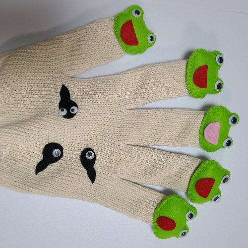 手袋シアター「カエル」 おもちゃ・人形 otanisueki 通販