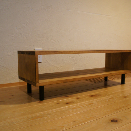 テレビボード/テレビ台/W900/パイン集成材/アイアン脚/サイドボード