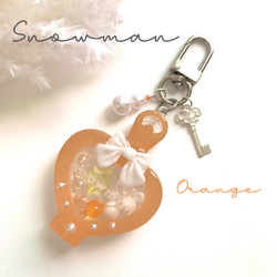 snowman＊ハートボトルオイルシェイカー ORANGE 1枚目の画像