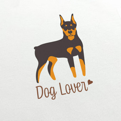 【 ドーベルマン シンプル柄 毛色2色 】  Tシャツ　おしゃれ　かわいい　犬　ペット　うちの子　プレゼント 3枚目の画像