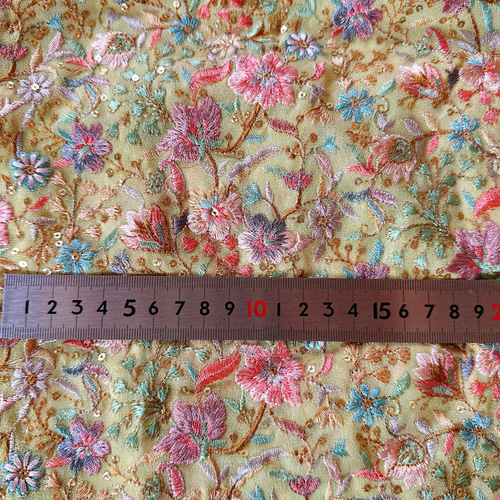 インド刺繍生地 生地 emily 通販 15875249｜Creema(クリーマ)