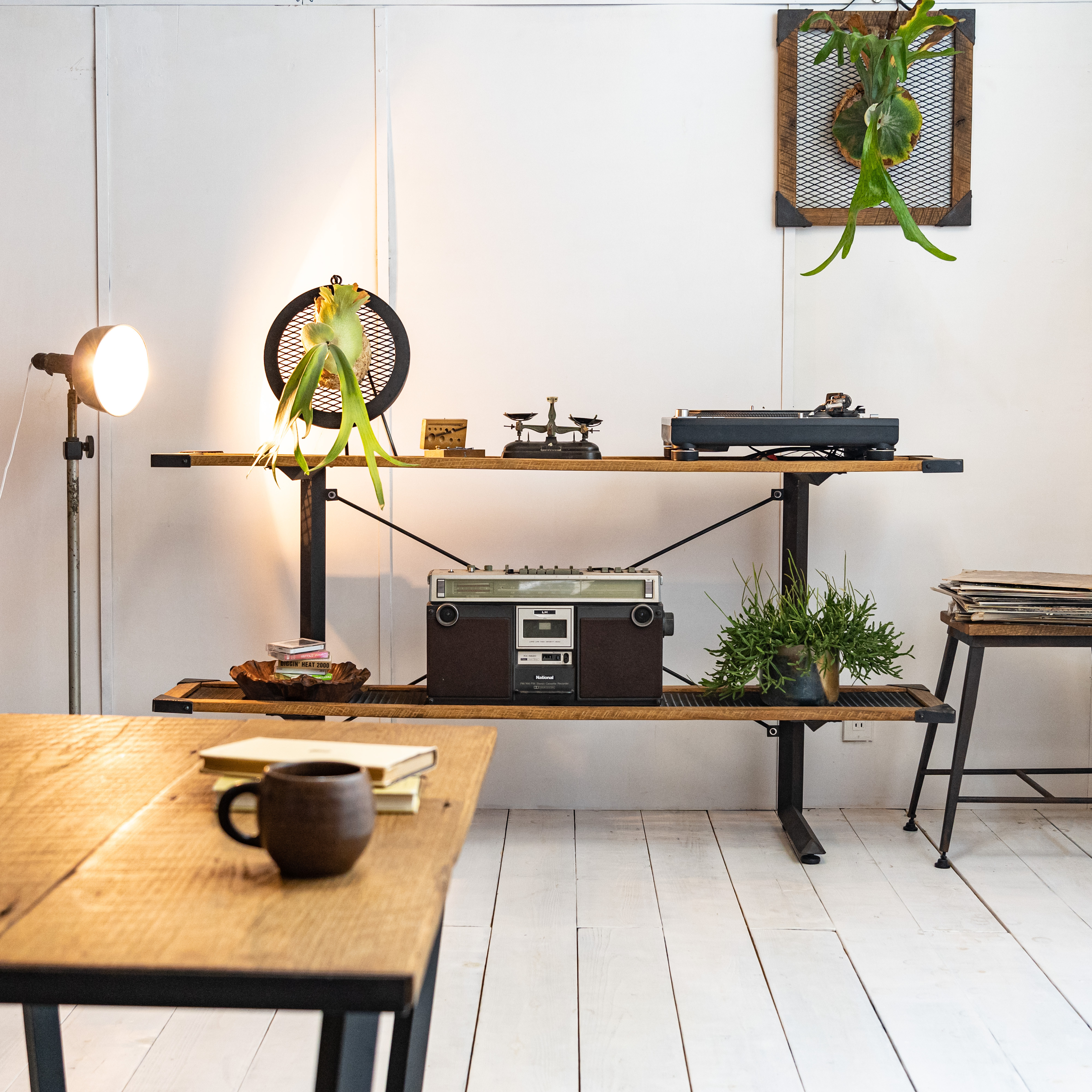 Old oak & Iron shelf BLANK　　アイアン家具　アイアンシェルフ　棚　アイアンラック 59,760円