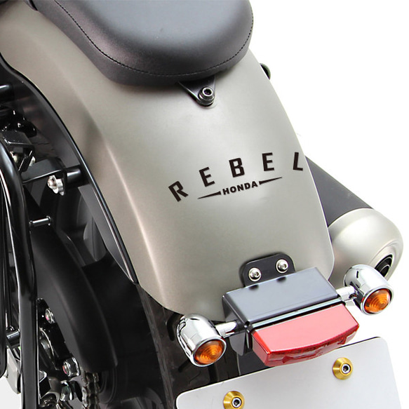 アーチ型ステッカー　HONDA REBEL　ホンダレブル250　カッティング　バイク　タンク　カスタム 3枚目の画像