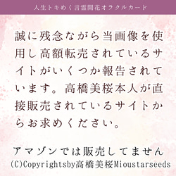 【30%OFF】言霊開花®︎オラクルカード44枚【巾着付】初心者日本語解説付！小さめ＊HSP繊細さん心に寄り添うカード達 8枚目の画像