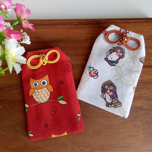 ❁ポンポコたぬきさん❁お守り袋 その他ケース 心´s(只今発送