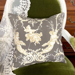 ☆最終価格☆ ヨーロッパ輸入生地 ゴブラン織り アンティークラベル柄