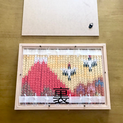【セール】折鶴アート　赤富士/鶴/折紙/飾り/フレーム/送料無料 6枚目の画像