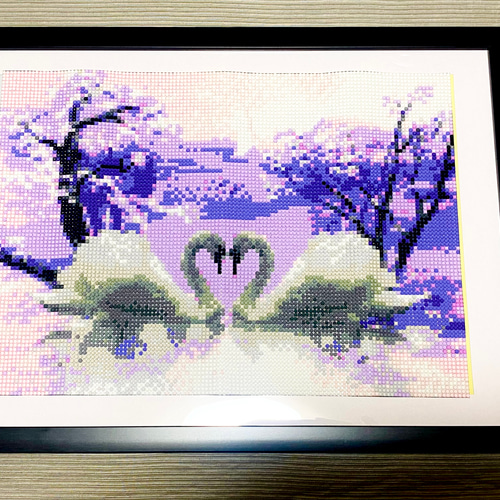 ダイヤモンドビーズアート【完成品】 絵画 すぬ 通販｜Creema(クリーマ 
