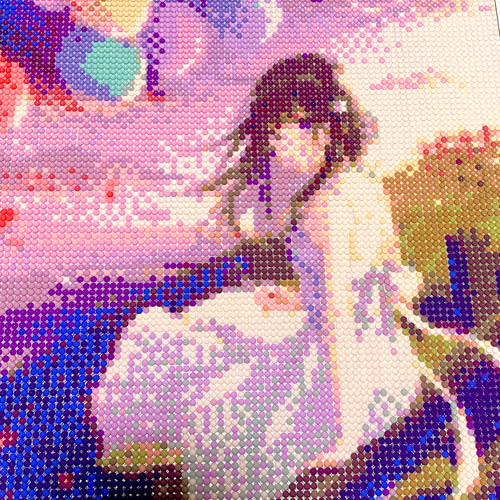 ダイヤモンドビーズアート【完成品】 絵画 すぬ 通販 15876492
