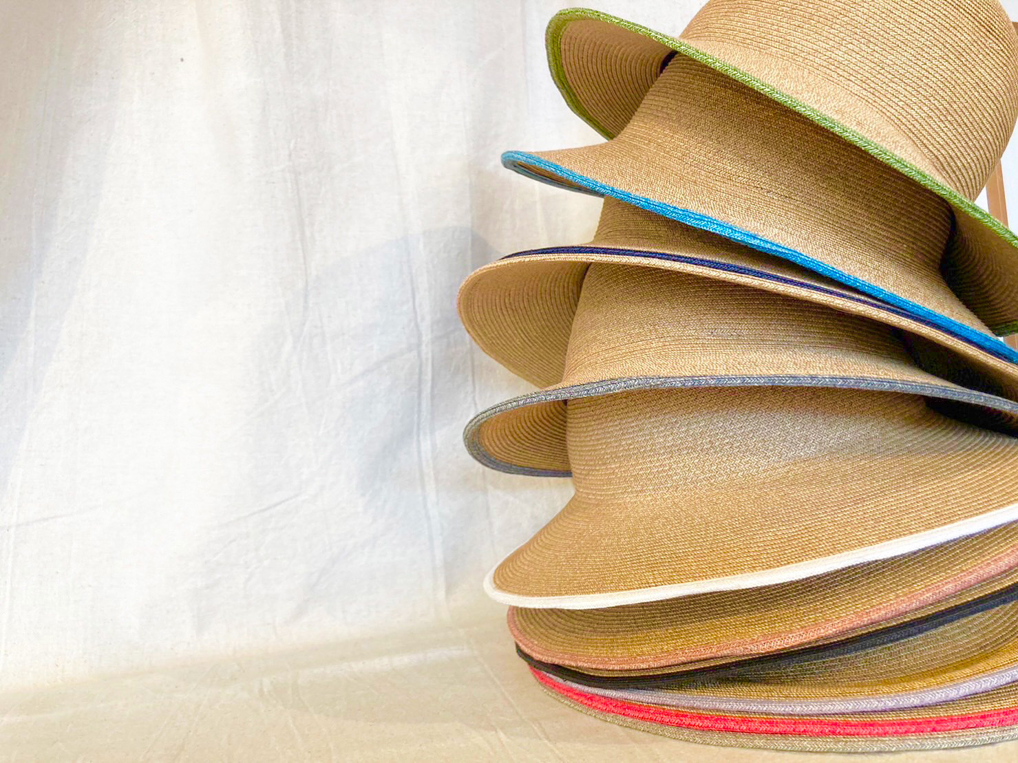 ペーパーブレードハット  折り畳める帽子  BEGxWHT YPD70B-00