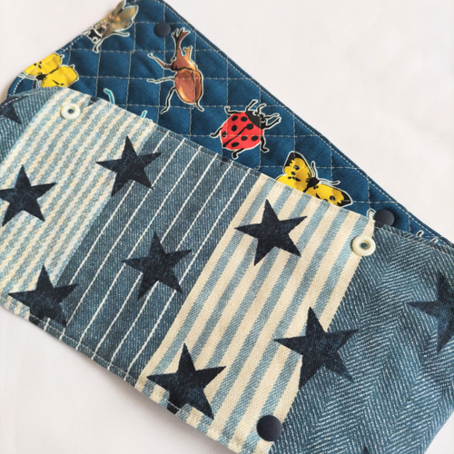 n＊　手刺繍　水筒入れ　肩紐カバー　ランチマット　お迎えバッグ　【2/2】 □刺繍名入れ肩紐カバー 選べる3色‼︎【水筒肩紐カバー】名入れ