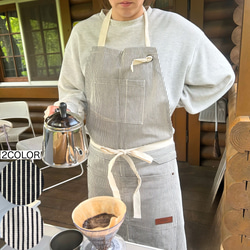 新品タグ付☆ラルフローレン☆フレッシュポンド　エプロン　デニム　ヒッコリー未使用 Ralph Lauren デニムエプロン