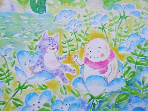 ✻ ネモフィラ　くじゅう花公園 / ポストカード / no.121 3枚目の画像