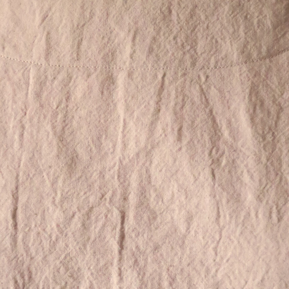 コットンリネンのドロップショルダーブラウス（スモーキーピンク） 3枚目の画像