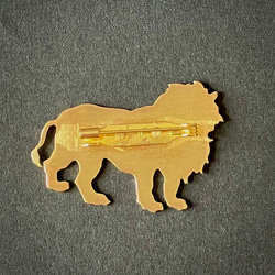 たてがみは強さの象徴【真鍮】ライオンのブローチ 4枚目の画像