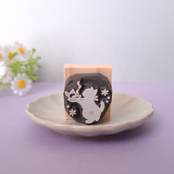 ティータイム子猫のはんこ　猫　お茶 2枚目の画像