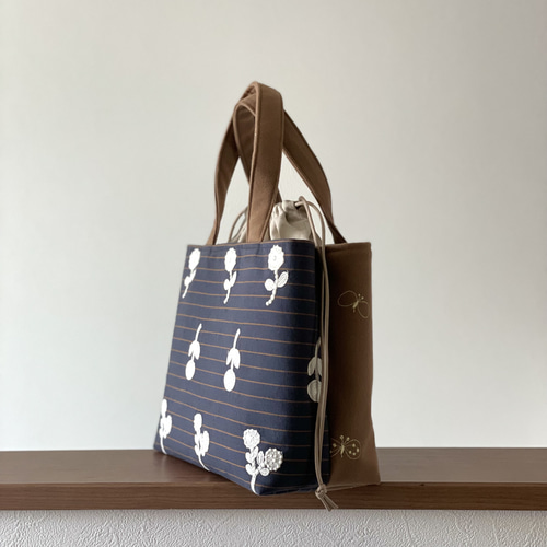 ミナペルホネン◇ハンドメイド◇サイドdop巾着