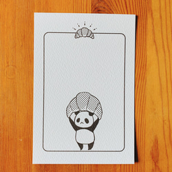 パンダとパンのポストカードセット【３枚】 6枚目の画像