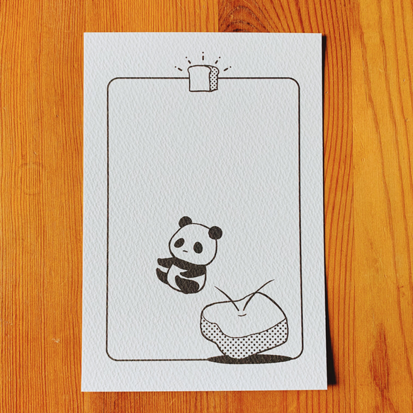 パンダとパンのポストカードセット【３枚】 7枚目の画像