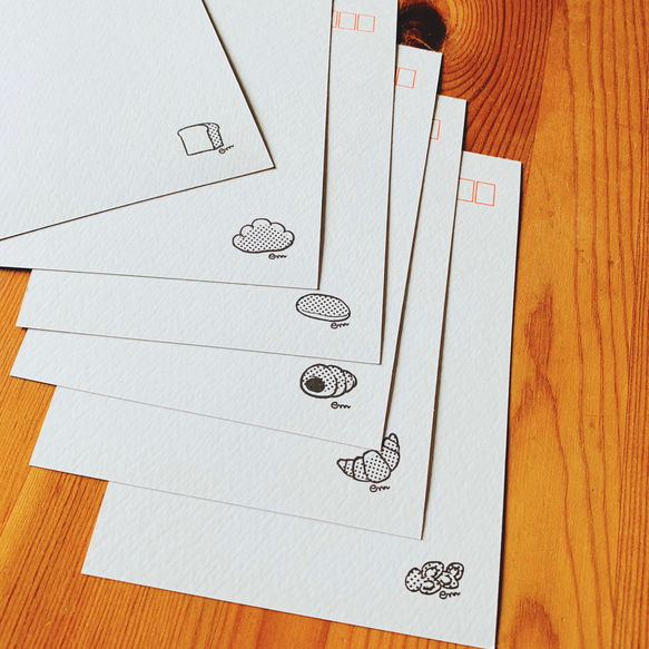 パンダとパンのポストカードセット【３枚】 3枚目の画像