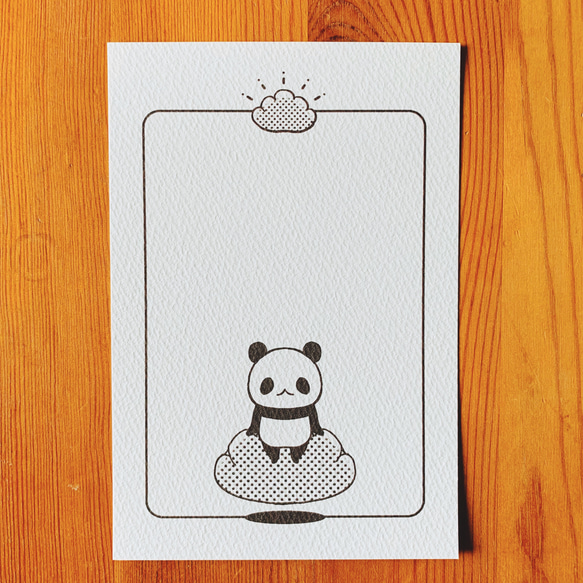 パンダとパンのポストカードセット【３枚】 8枚目の画像