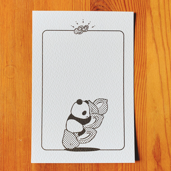 パンダとパンのポストカードセット【３枚】 4枚目の画像