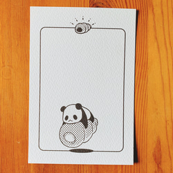 パンダとパンのポストカードセット【３枚】 5枚目の画像