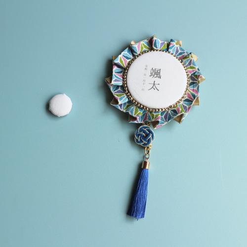 お宮参り・節句や七五三に！和風ロゼット/男の子/こどもの日/前撮り