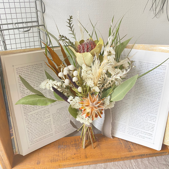 ボタニカル ネイティブフラワー スワッグ ❁.*・ﾟ #1 ドライフラワー  