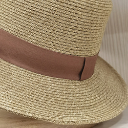 春と夏の日本モデルシンプルなカジュアルな日フラットトップ平らなつばの麦わら帽子日焼け防止ビーチの日を取るウェビング装飾麦 6枚目の画像